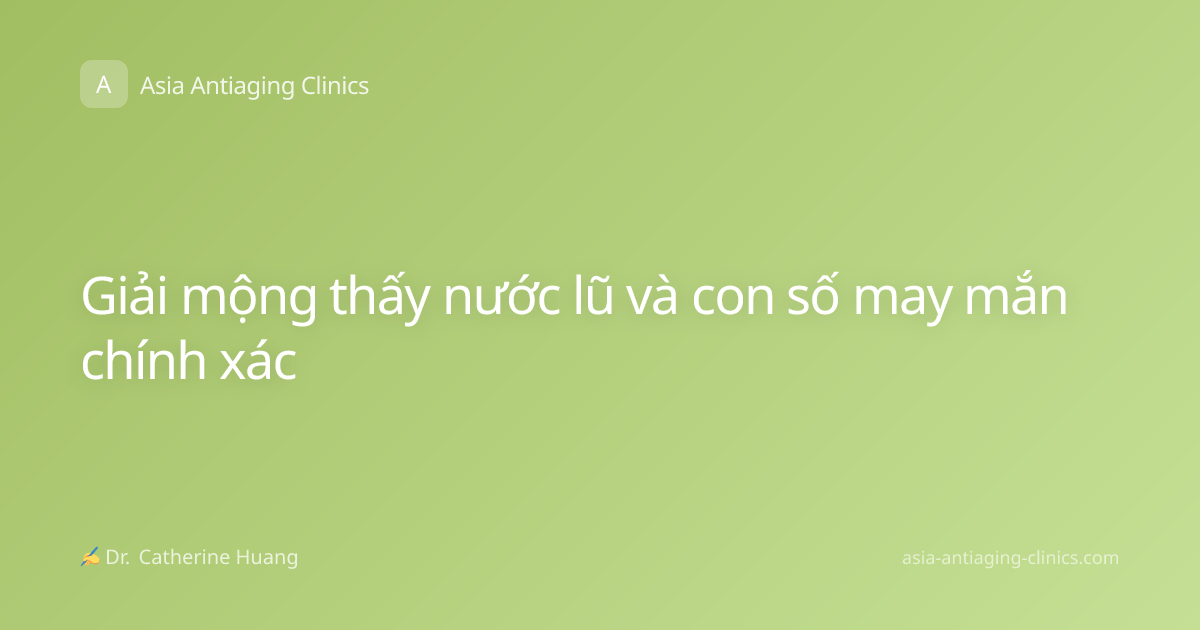 Giải mộng thấy nước lũ và con số may mắn chính xác