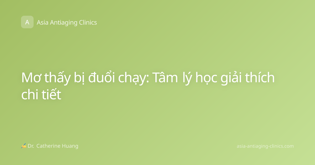 Mơ thấy bị đuổi chạy: Tâm lý học giải thích chi tiết